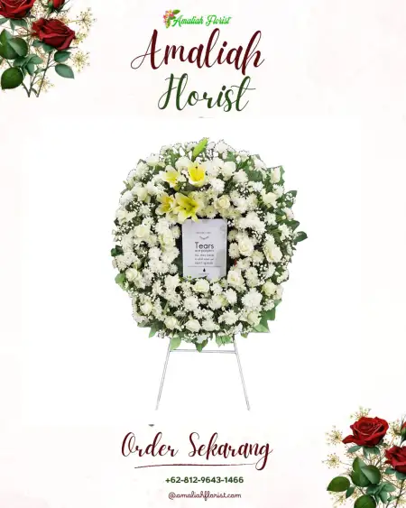 Krans Bunga Duka Kecemen